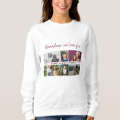 Oma we love you Kleinkinderen 6 Fotocollage Trui (Voorkant)