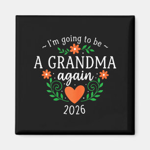 Oma weer in 2026 2e baby kleinkind aankondiging magneet