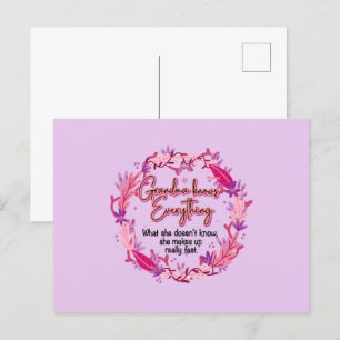 Oma weet alles briefkaart