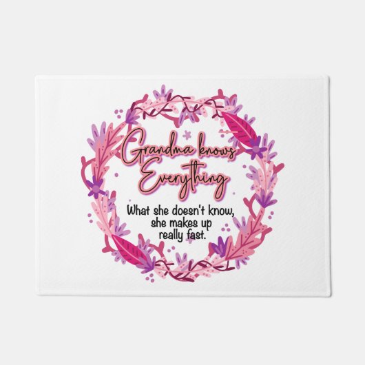 Oma weet alles deurmat (Voorkant)