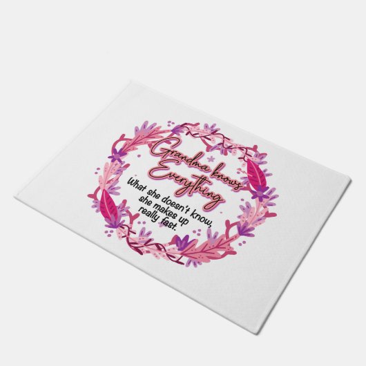 Oma weet alles deurmat (Schuin)