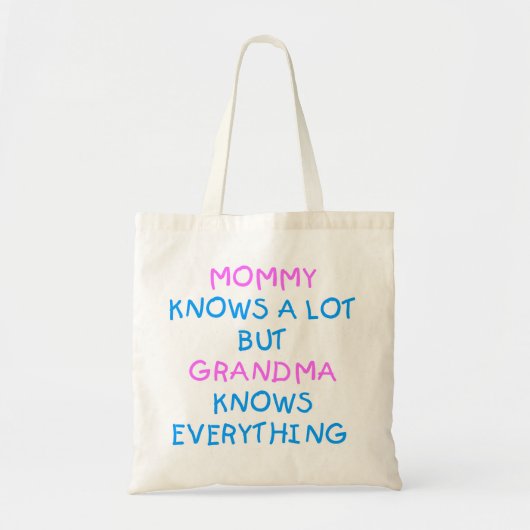 Oma weet alles | Moederdag Cadeau Tote Bag (Voorkant)