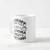 Oma weet alles moederdag koffiemok (Voorkant links)