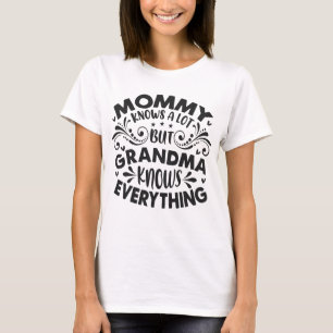 Oma weet alles moederdag t-shirt