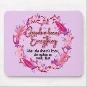 Oma weet alles muismat (Voorkant)