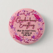 Oma weet alles ronde button 5,7 cm (Voorkant)