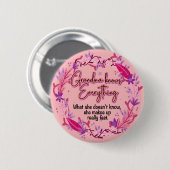 Oma weet alles ronde button 5,7 cm (Voorkant /achterkant)