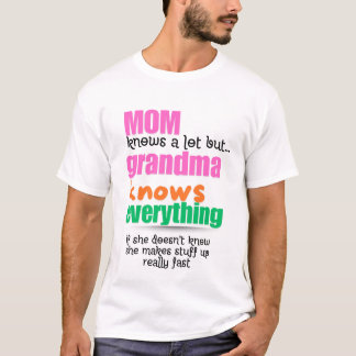 Oma weet alles Shirt, grappige oma Shir T-shirt