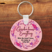 Oma weet alles sleutelhanger (Voorkant)