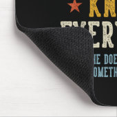 Oma weet alles vaderdag retro muismat (Hoek)