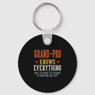 Oma weet alles vaderdag retro sleutelhanger