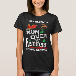 Oma werd met een rendierKerstmis overreden, dus Pa T-shirt