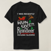 Oma werd met een rendierKerstmis overreden, dus Pa T-shirt (Design voorkant)