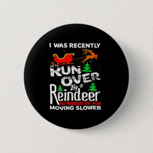 Oma werd met Kerstmis overreden door een rendier d Ronde Button 5,7 Cm