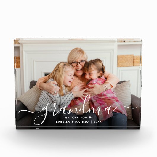 Oma | Wij houden van je Schattige Fotoblokken (Voorkant)