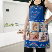 OMA WIJ HOUDEN VAN U Jouw naam Fotocollage Schorte Schort