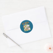 Oma Wild 1e verjaardagssafari Ronde Sticker (Envelop)
