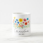 Oma Wildflower Mok | Aangepast Oprichtingsjaar - (Center)