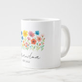 Oma Wildflower Mok | Aangepast Oprichtingsjaar - (Voorkant rechts)