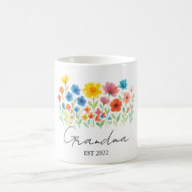 Oma Wildflower Mok | Aangepaste set. Year-