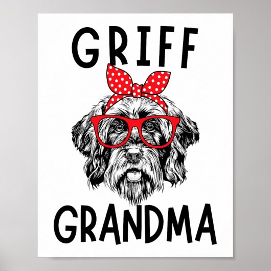 Oma Wirehaired Pointing Griffon Nana Moeder's Poster (Voorkant)