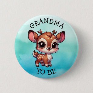 oma wordt Baby shower Bosland Creatures Ronde Button 5,7 Cm