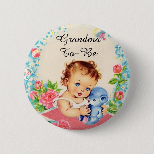 Oma wordt  Baby shower Button (Voorkant)