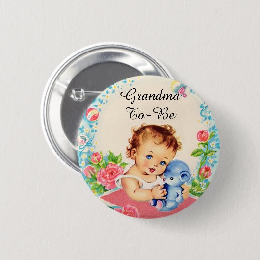 Oma wordt  Baby shower Button (Voorkant /achterkant)