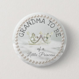 Oma wordt Baby shower Button Princess Themd