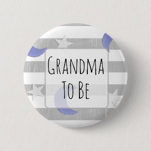 Oma wordt Baby shower van sterren en maan Ronde Button 5,7 Cm