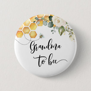 Oma wordt bij baby shower knoop ronde button 5,7 cm
