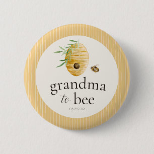 Oma Wordt Bij Bij Baby Shower Familie Speld Ronde Button 5,7 Cm