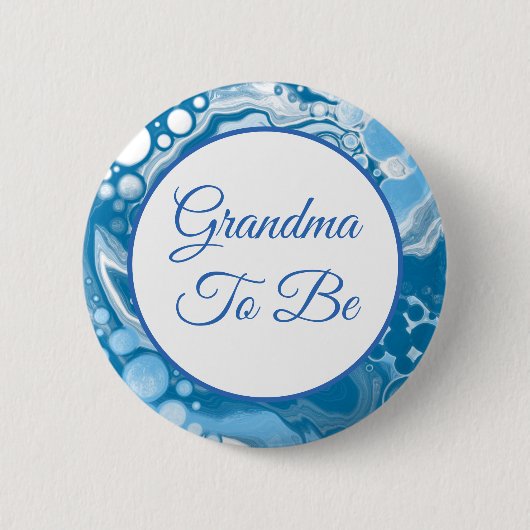 oma wordt | Button Baby shower van jongen (Voorkant)
