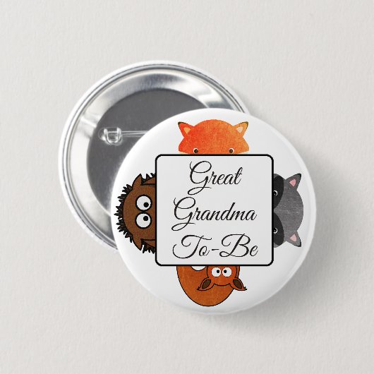 Oma wordt Button Fox Woodlands (Voorkant /achterkant)