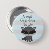 Oma wordt Button Raccoon Woodlands Thema (Voorkant /achterkant)