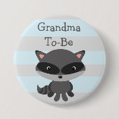 Oma wordt Button Raccoon Woodlands Thema (Voorkant)