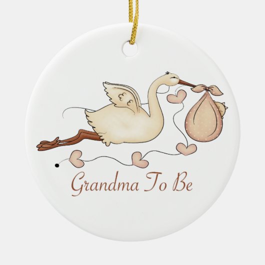 oma wordt keramisch ornament (Voorkant)