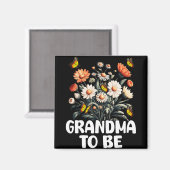 Oma Wordt, Nieuwe Baby Zwangerschap Aankondiging H Magneet (Voorkant / Achterkant)