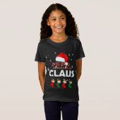 Oma Yaya Claus Santa Hoed Grappige Kerstmis Pajam T-shirt (Voorkant volledig)