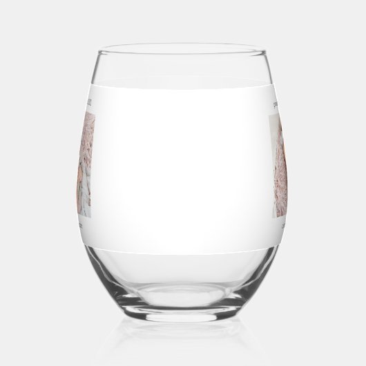 Oma Year heeft een nieuwe babyfoto gemaakt Wijnglas Zonder Voet (Rechts)