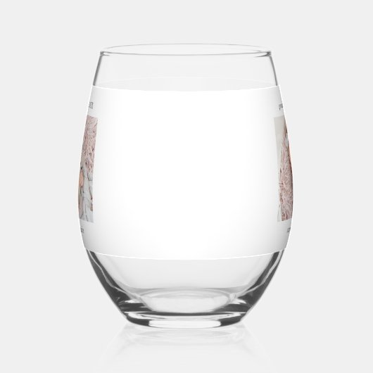 Oma Year heeft een nieuwe babyfoto gemaakt Wijnglas Zonder Voet (Links)