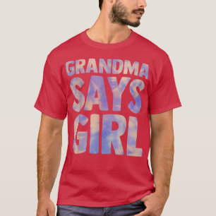 oma zegt meisje gender openbaren zwangerschap kond t-shirt