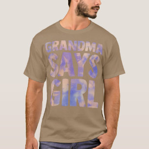 oma zegt meisje gender openbaren zwangerschap kond t-shirt