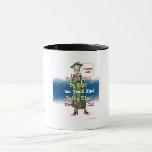 Oma zegt "Wees aardig" Mok (Midden)