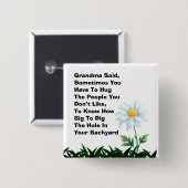 Oma zei Button (Voorkant /achterkant)