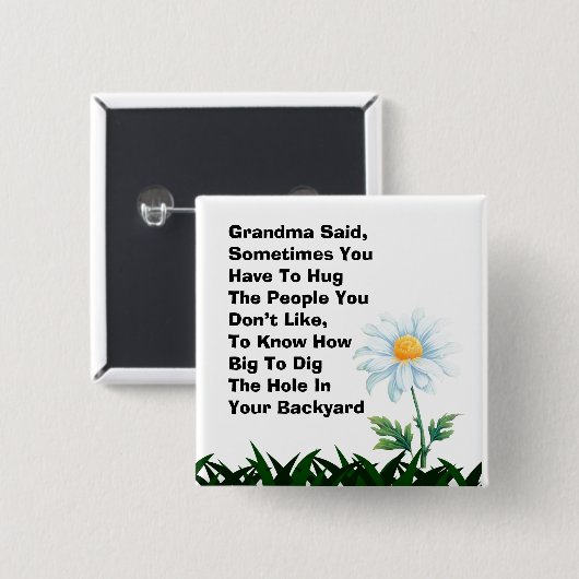 Oma zei Button (Voorkant /achterkant)