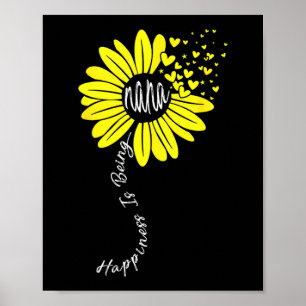 Oma zijn Gelukkige Moederdag Zonnebloem Familie  Poster
