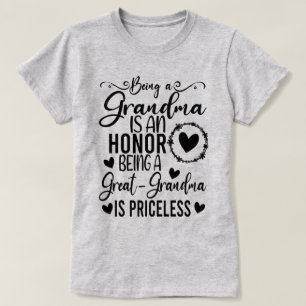 Oma zijn is een eer grootmoeder te zijn t-shirt