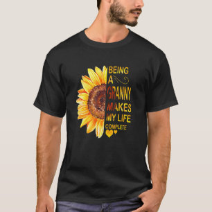Oma zijn maakt mijn leven compleet zonnebloem Mo T-shirt