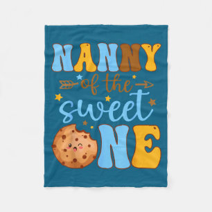 Oma zoete 1e verjaardag Cookie Kunstwerk Fleece Deken